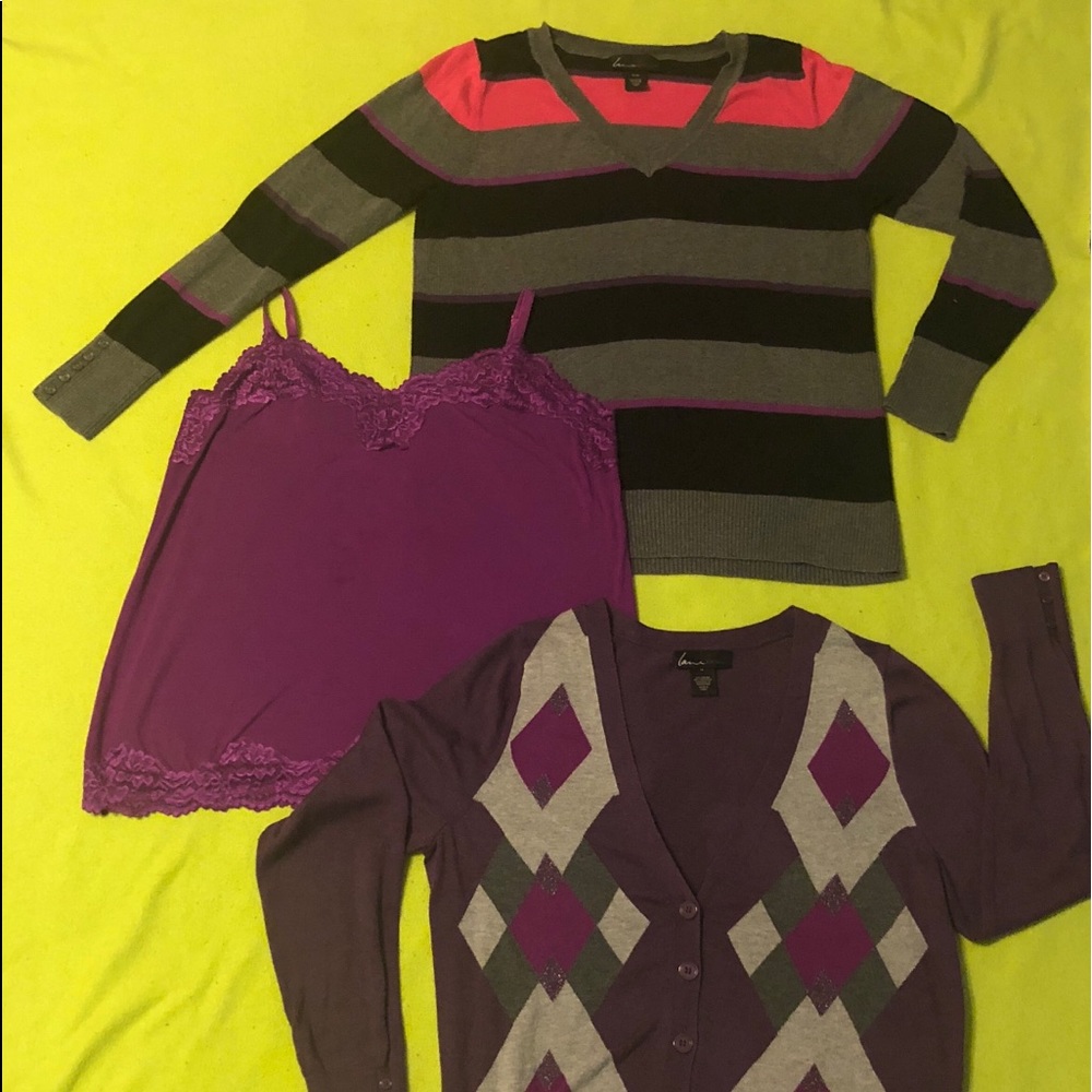Lane Bryant purple Sweater bundle